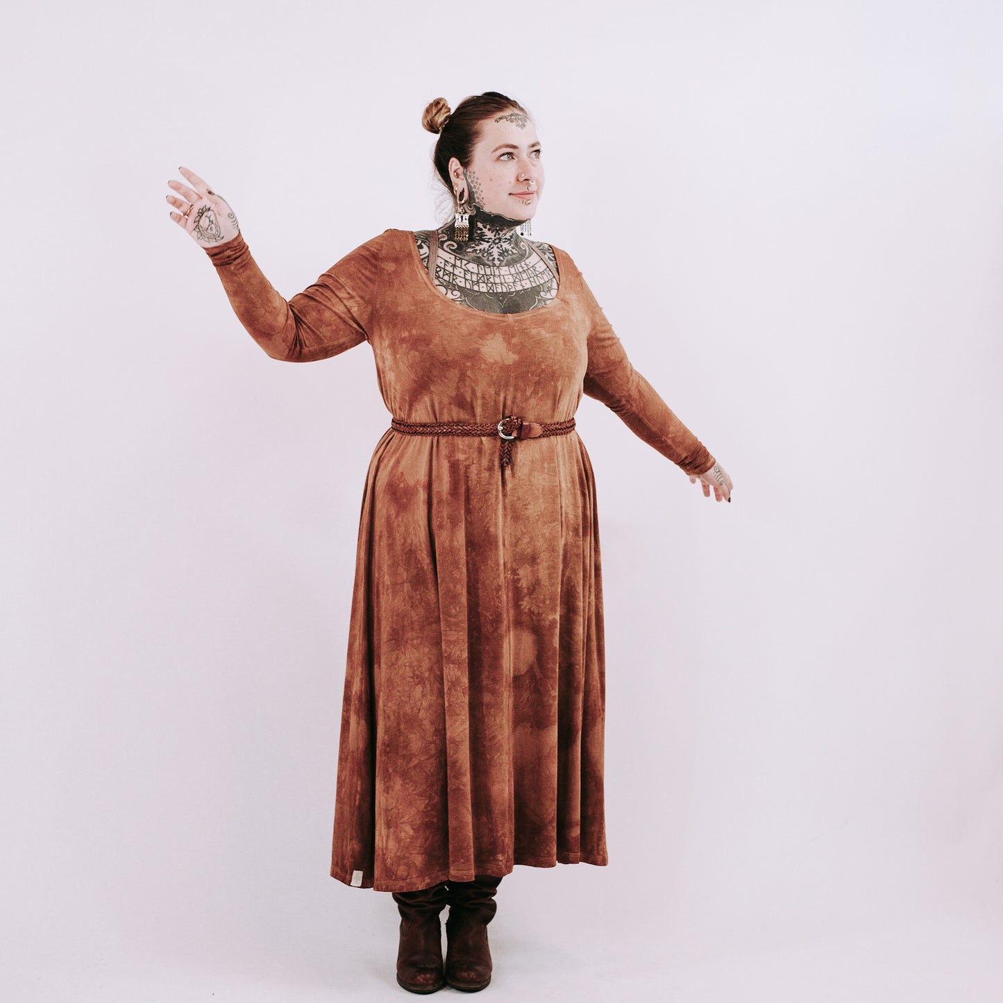 Midi Dress - autumn glow