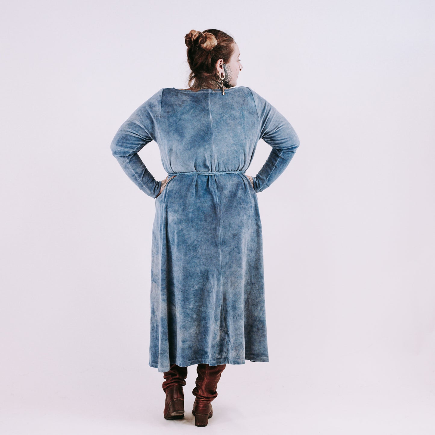 Midi Dress - faded denim