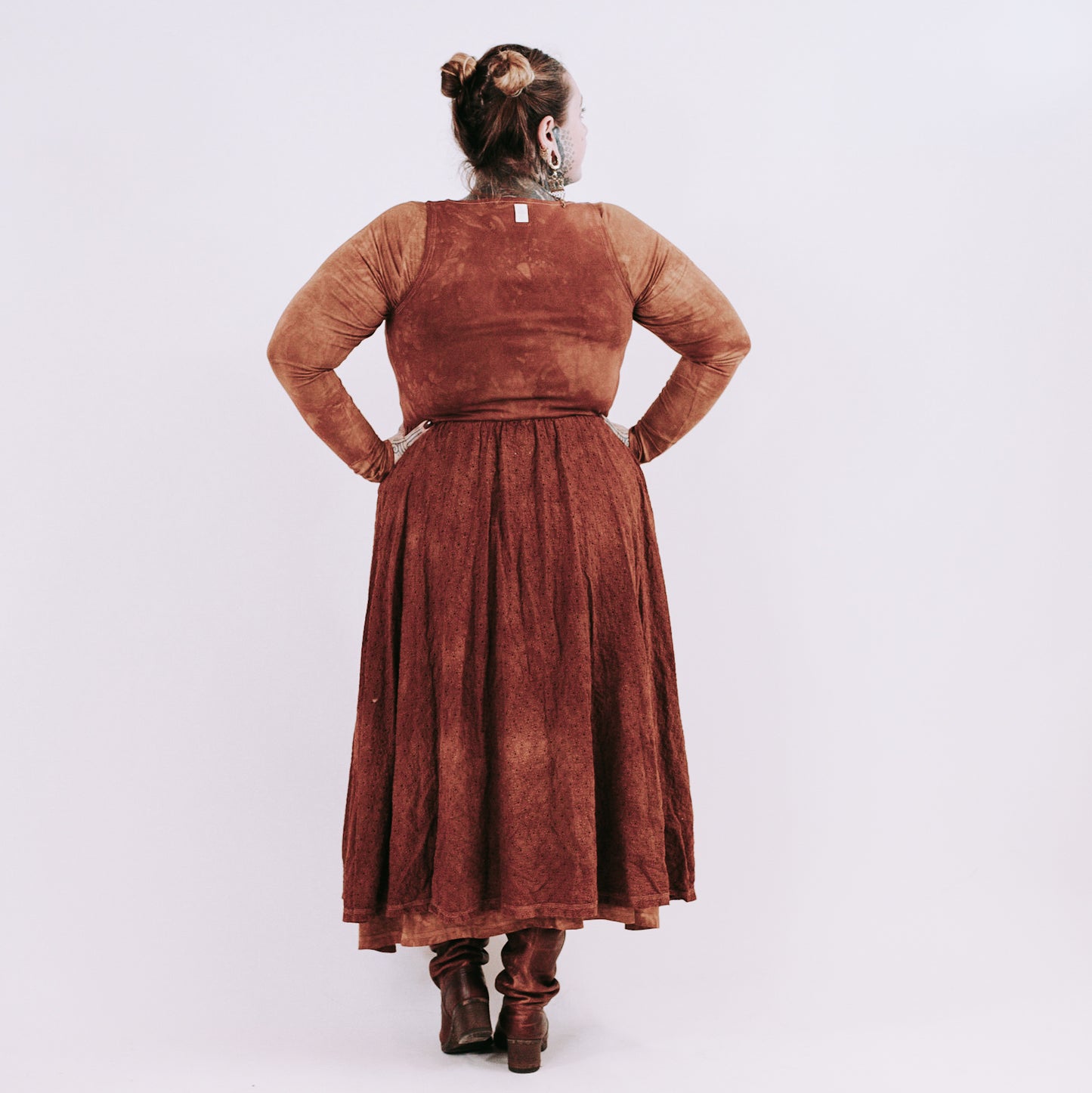 Open front Sif Midi Dress - autumn glow
