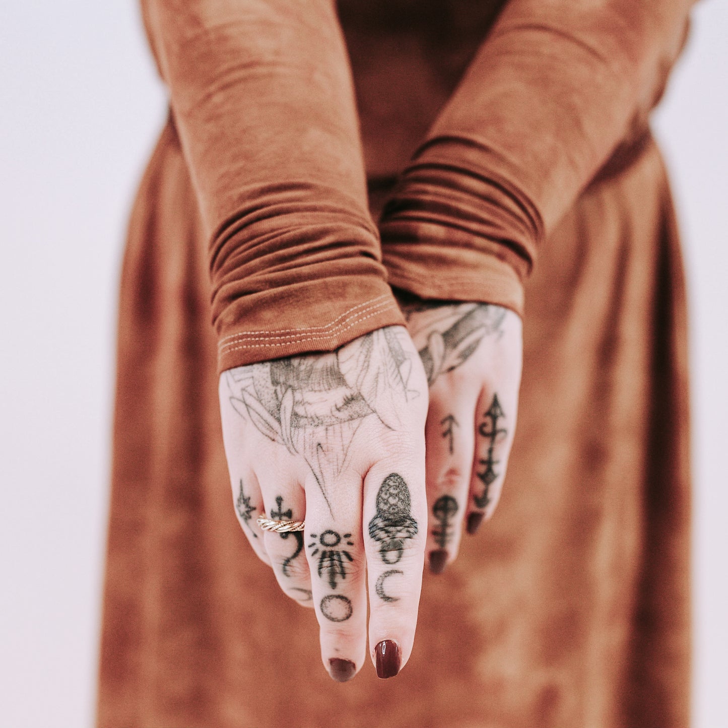 Midi Dress - autumn glow