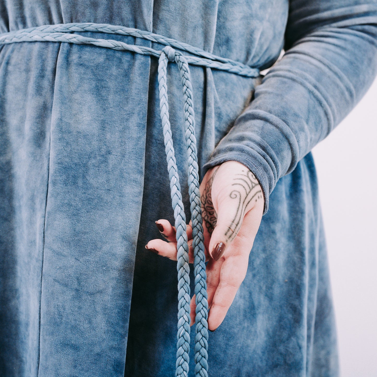 Midi Dress - faded denim