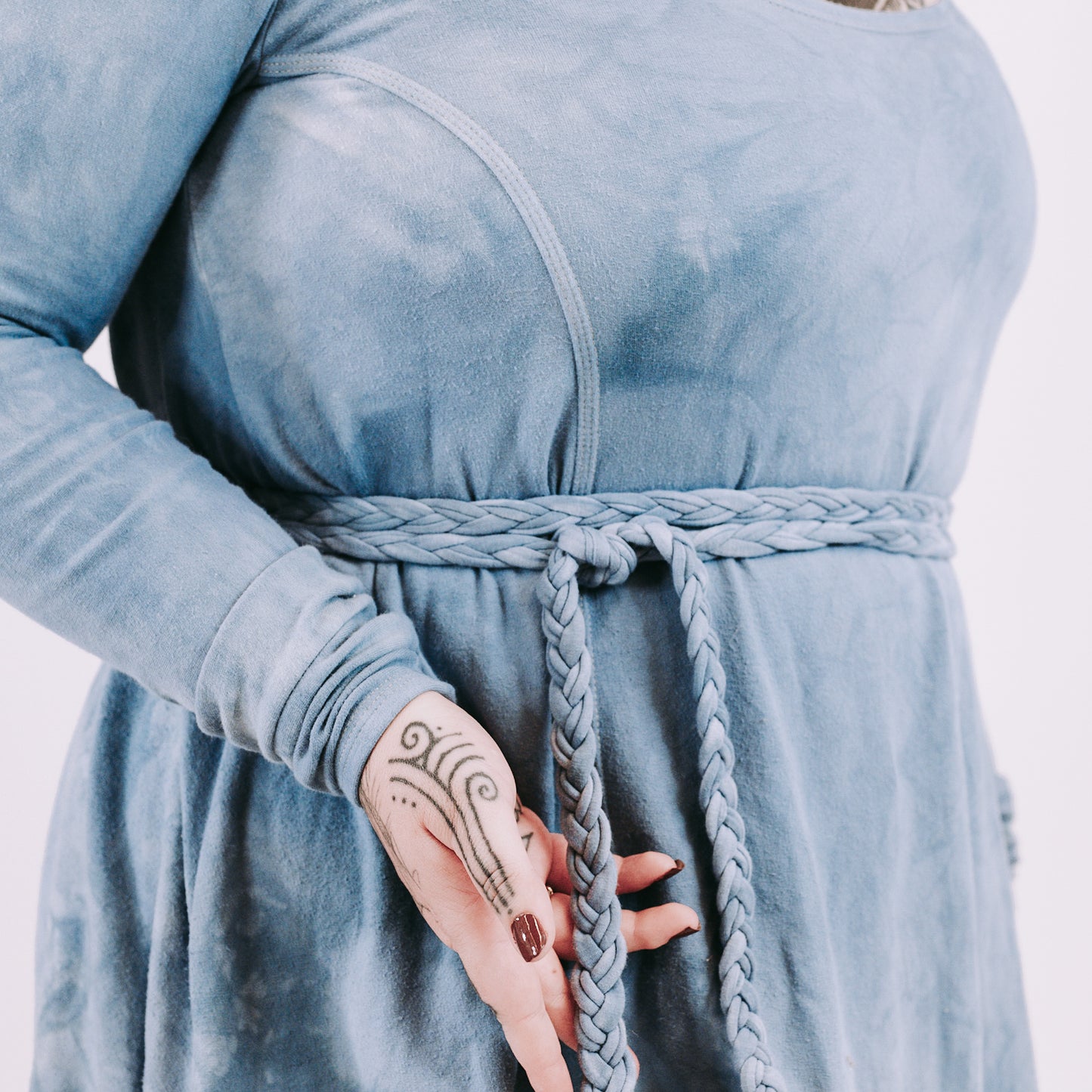 Birka Long Tunic - faded denim