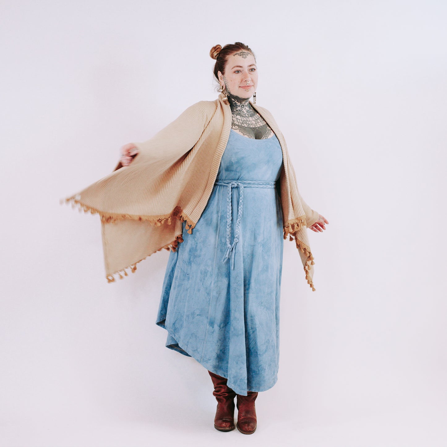 Chunky knit Vivienne Capelet - caramel