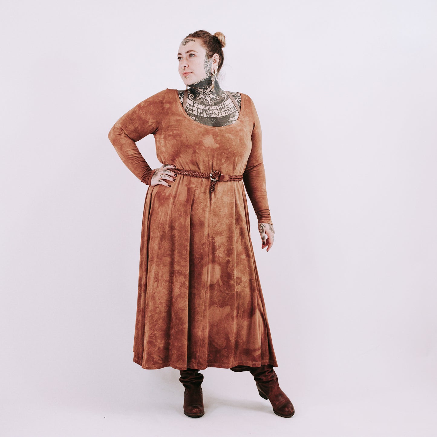 Midi Dress - autumn glow