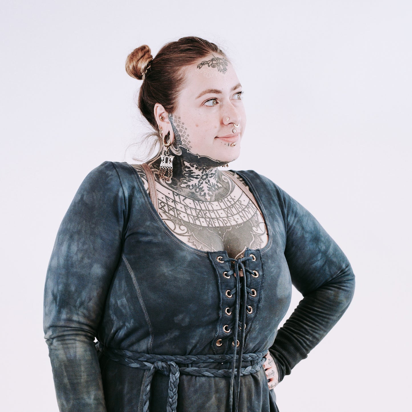 OOAK Birka Long Tunic - mystic river