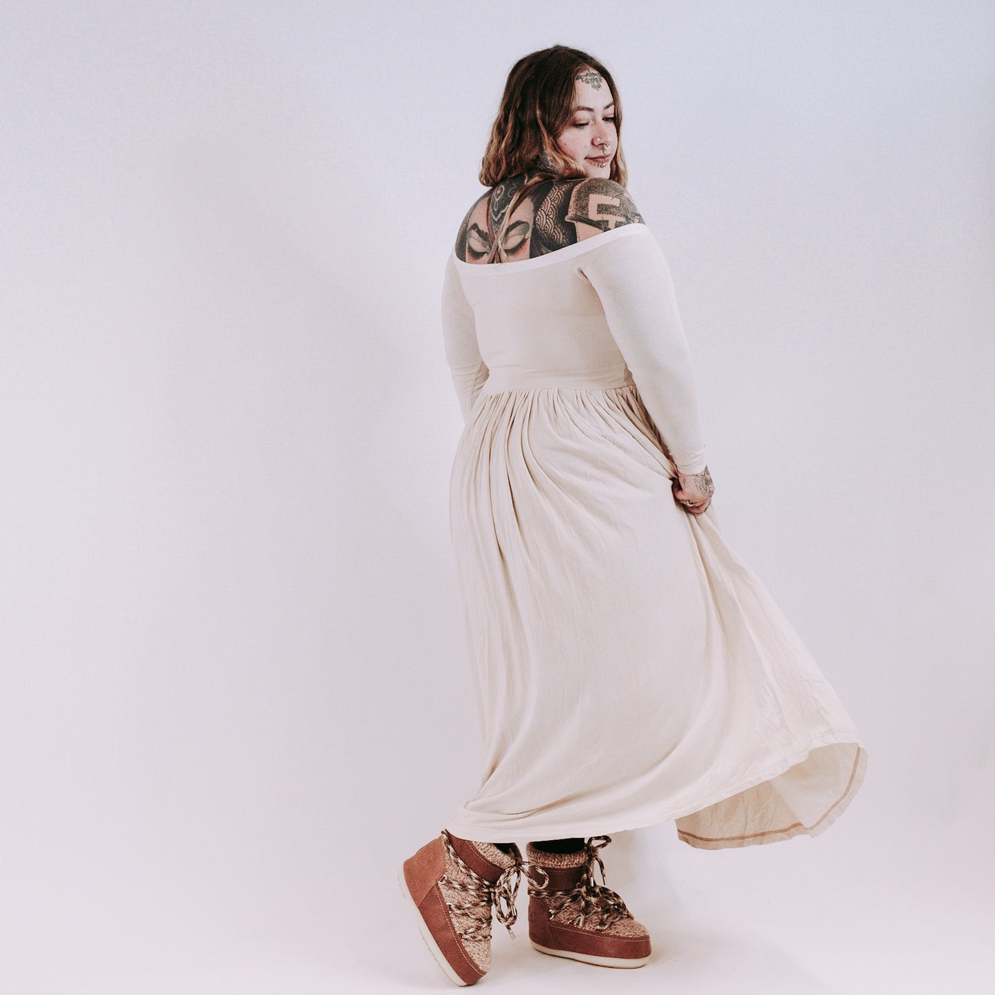 Lif Maxi Dress - beige glow