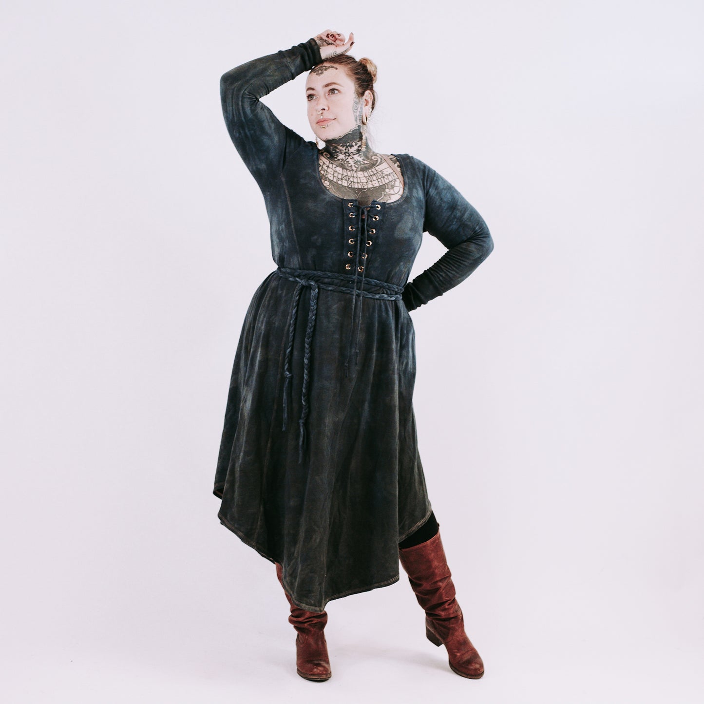 OOAK Birka Long Tunic - mystic river