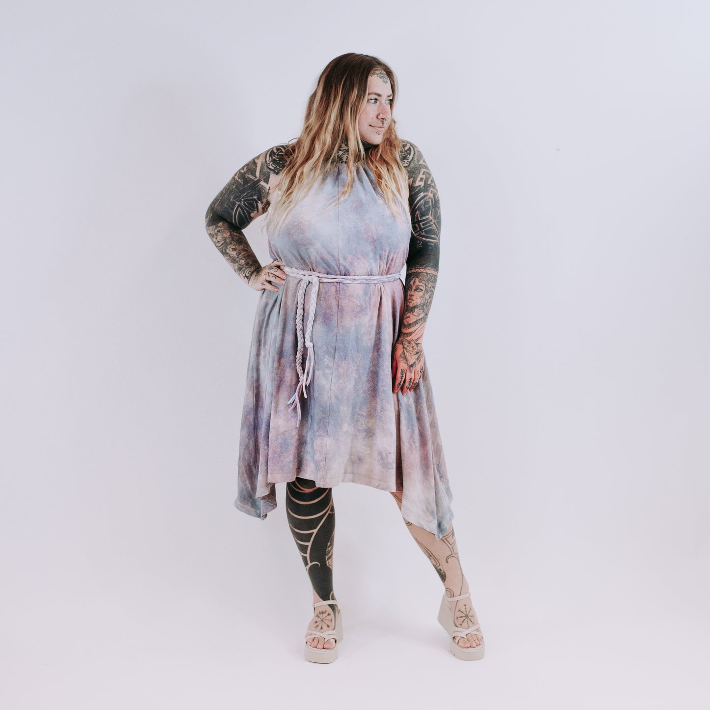 Summer Berkana Midi Dress - lavender lake