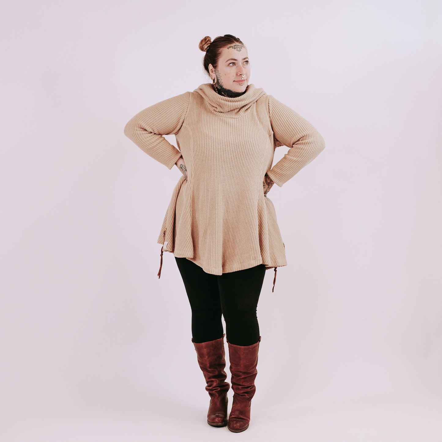 Big Knit Birka Tunic - caramel