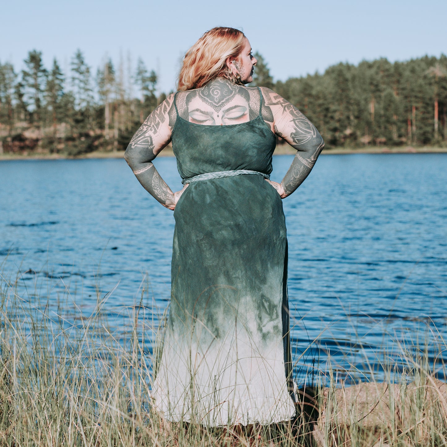 Hera Maxidress - emerald ombré