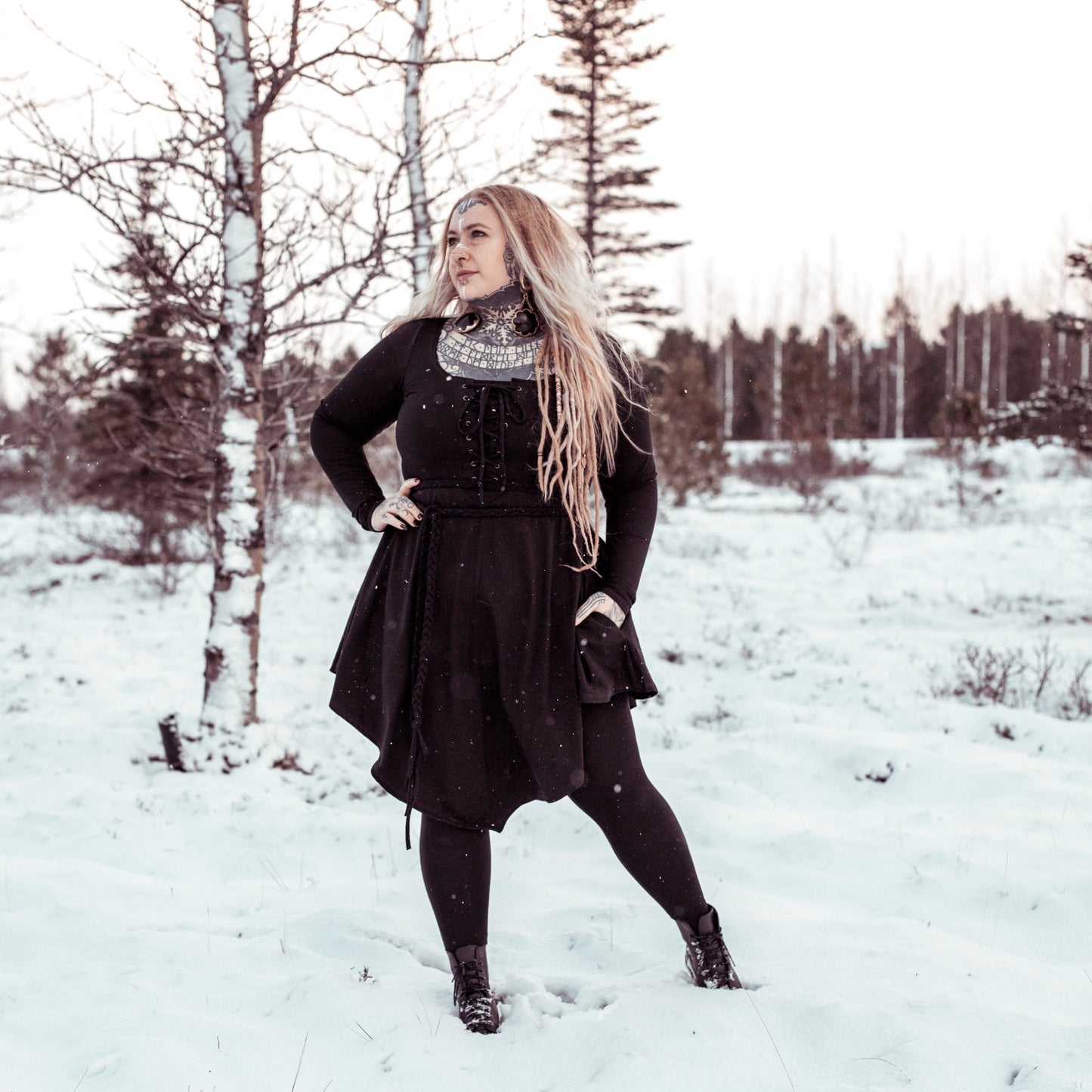 Longsleeve Flora Dress -myrkur